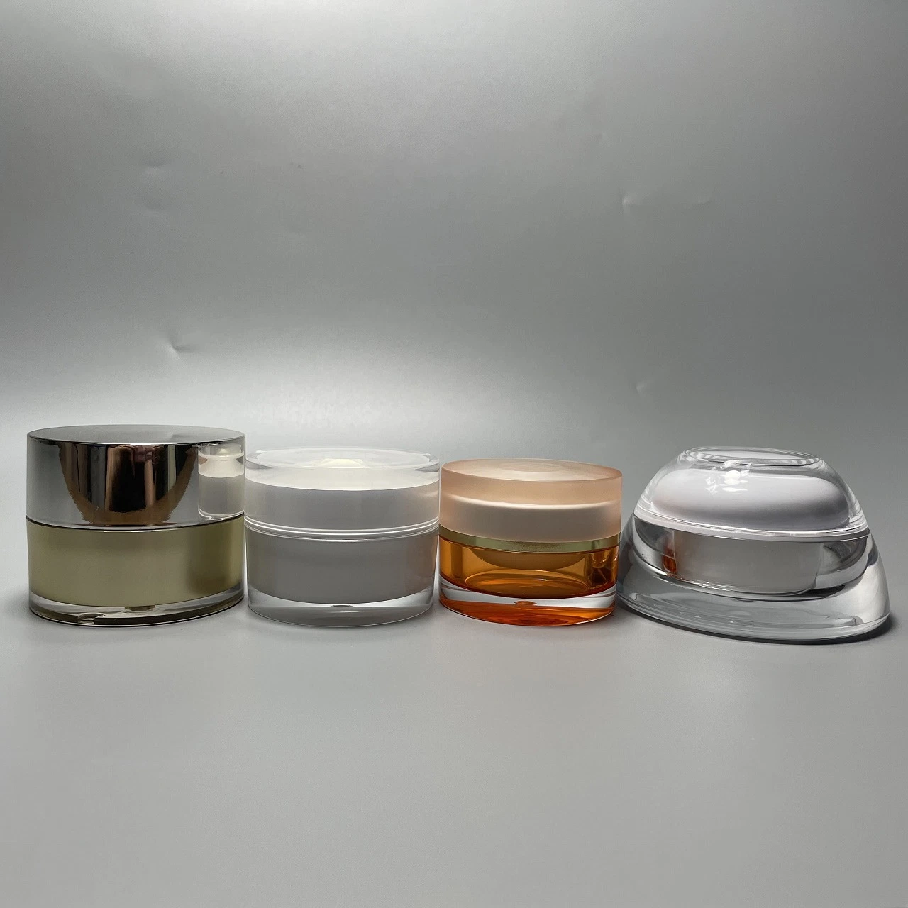 Color Logo Customized Face Cream Lotion Acrylic Jar Cosmetic Cream Jar