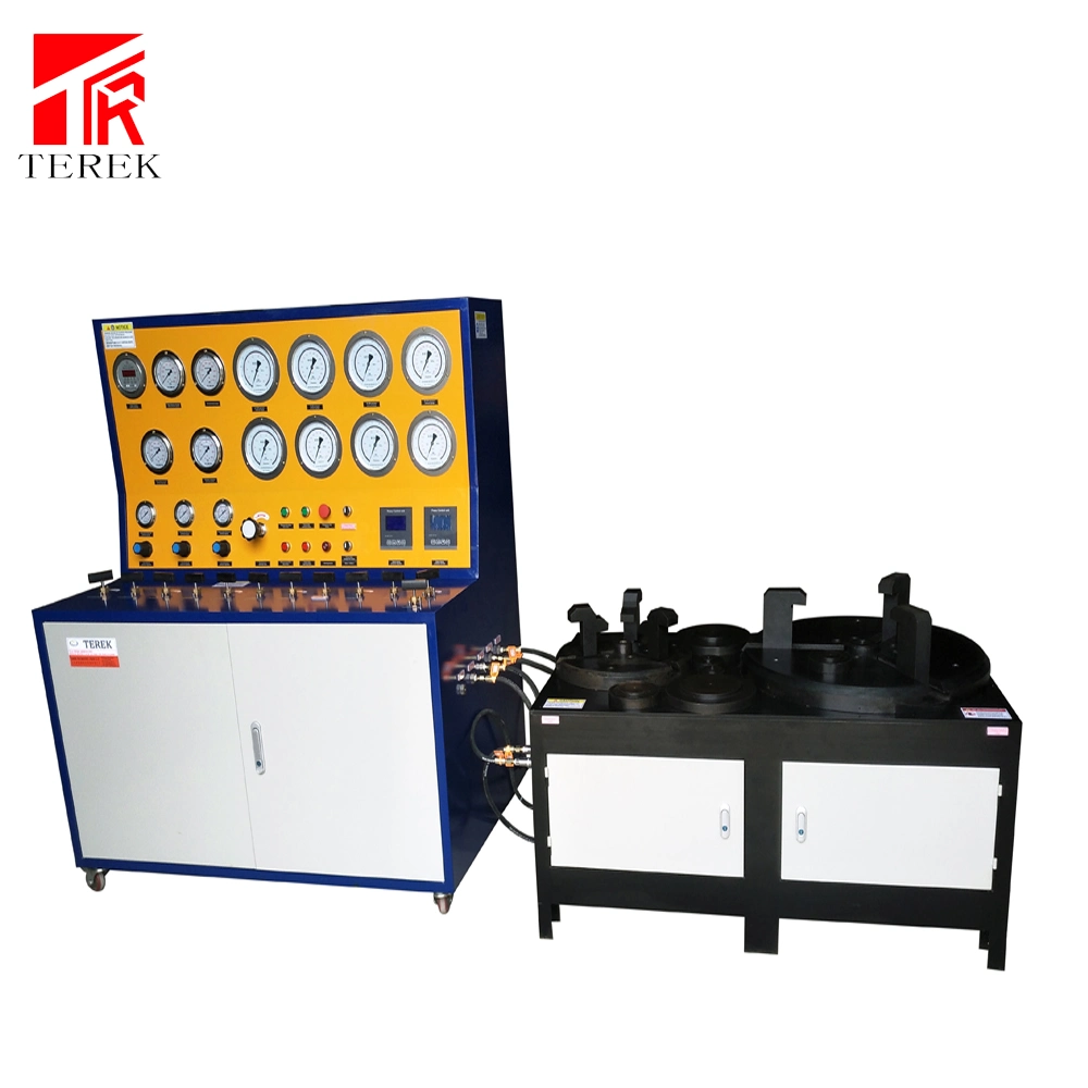 Terek DN10-DN400 Pressure Relief Valve Testing Equipment Hydrostatic Booster Pump Head Test Machine