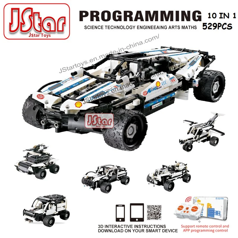 Js Remote Control APP Programming Kits Kids Bricks Blocks 1499PCS Stem Educational Projects Building Set Technology Engineering RC Tracked Model Cars Blocks