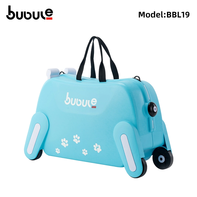 Bubule PP Material Children Ride on Suitcase Safe Quality Animal Style Kids Wheeled Luggage