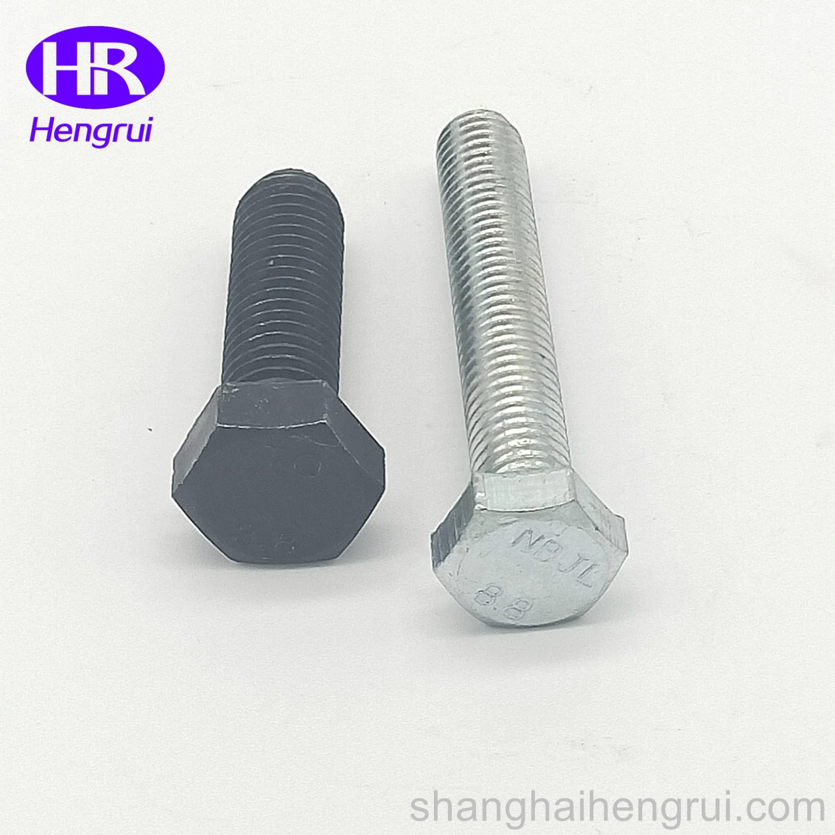 Fasteners Factory Price Zinc Plated DIN933 DIN931 Standard Unc Bsw JIS Standard Hex Bolt Grade 4.8/8.8/10.9/12.9