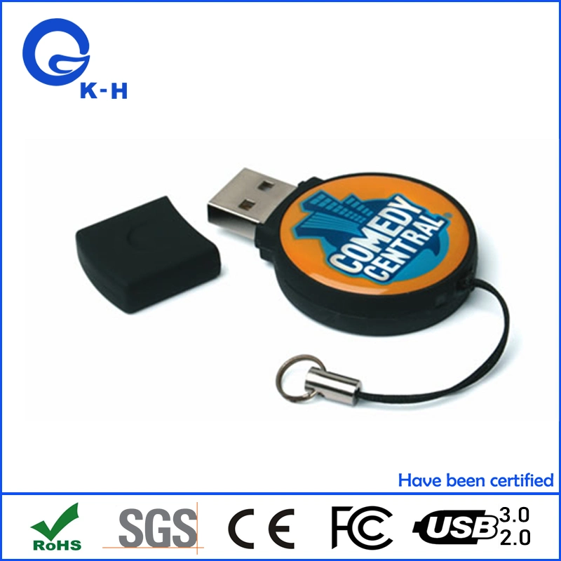 Round Epoxy Dome Sticker USB Flash Memory Storage 16GB 32GB 64GB