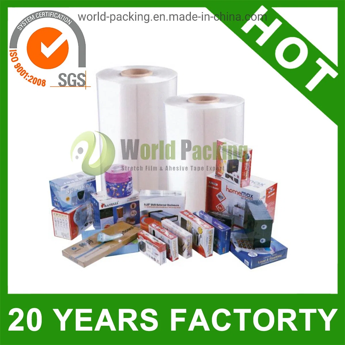 18'' X 19mic High Sealing POF Shrink Film (HY-SF-067)