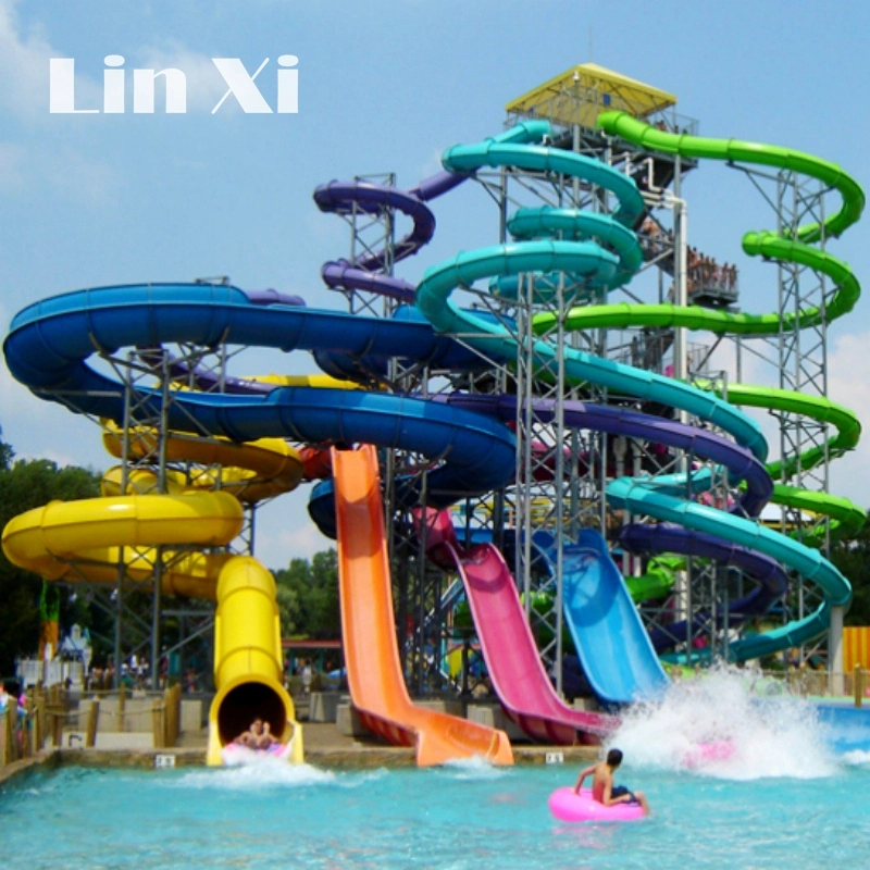 Customized Outdoor Adult Water Park Fiberglass Speaker Slide for Children's Amusement Park Sports Equipment