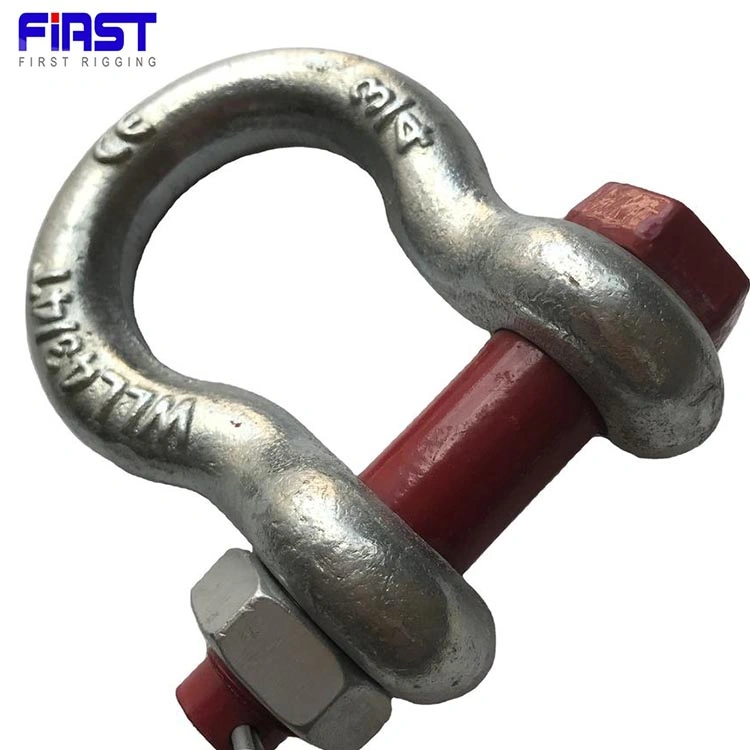 High Strength Us Type Alloy Steel G2130 Bow Shackle for Sling Connection