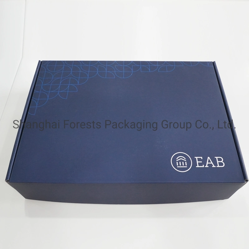 Wholesale Custom Printing Blue Corrugated Apparel Garment Consumer Electronic Device Custom Packaging Boxes