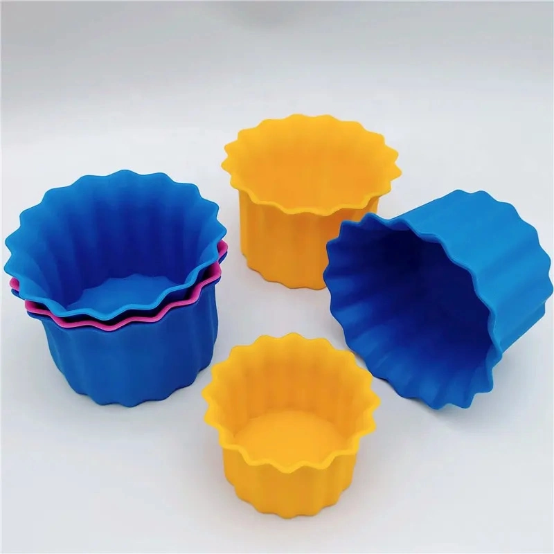 Custom Tart Flower Cup Cake Mold Silicone Cupcake Mould