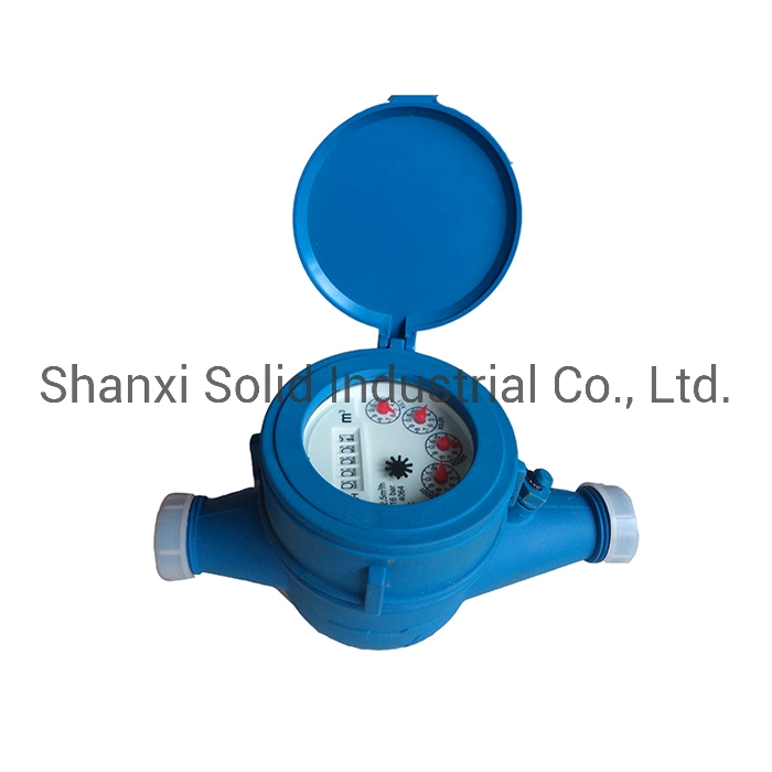 Plastic Nylon Water Meter Body Multi Jet Dry Dial Type Water Meter Price