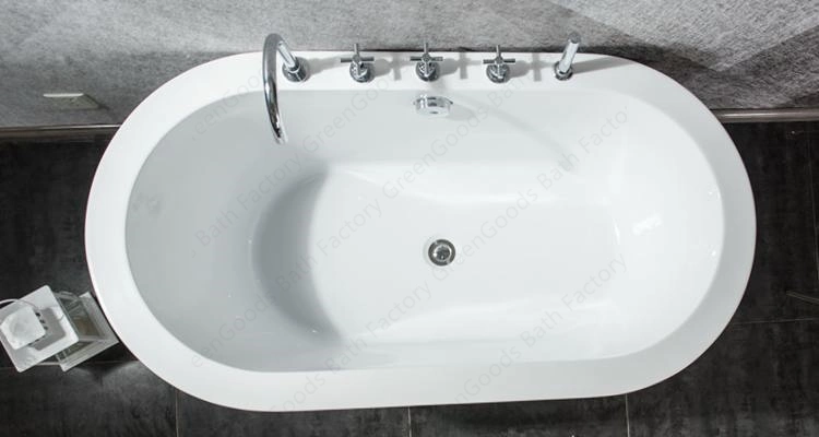 Greengoods Sanitary Ware Wholesale/Supplier Freestanding Acrylic Oval Badkar Baths