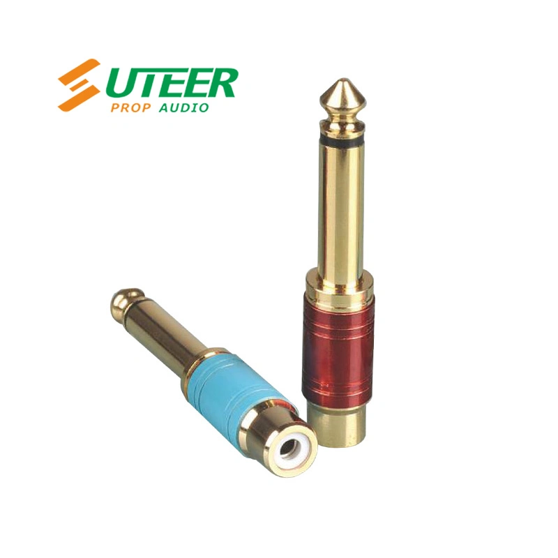 6.3mm Ts Jack to RCA Female Adapter / Adaptor