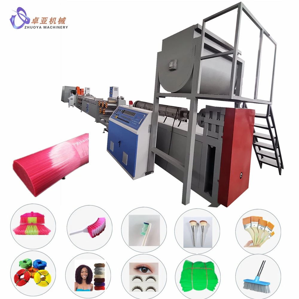 OEM Factory China Broom Brush Rope Hair Eyelash Net Manufacturing Filament Fiber Bristle Monofilament Machine/Plastic Extruder