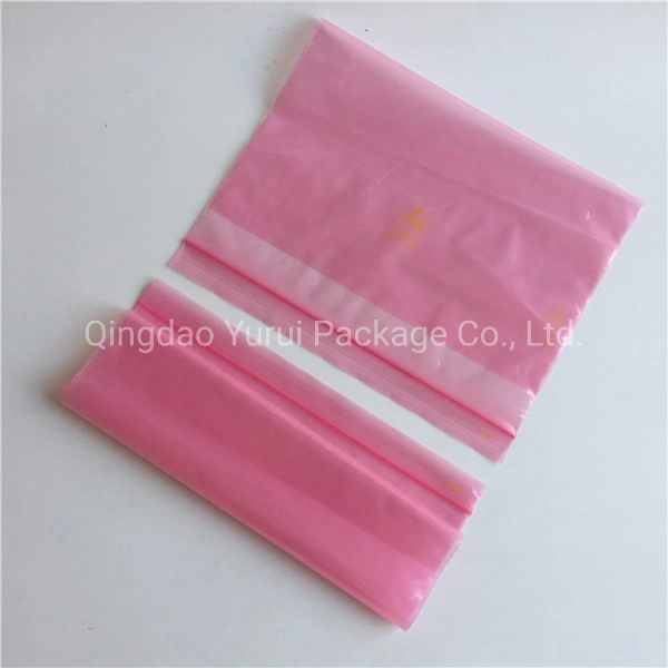 Custom Printed Flat Open Zip Lock Antistatic LDPE Static Shielding Plastic ESD PE Bags