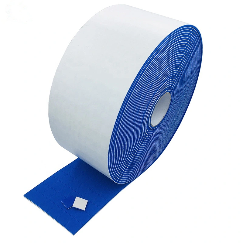 25X25X5mm on Rolls Paper Liner Blue Static Cling Glass Separator EVA Rubber Foam Pads