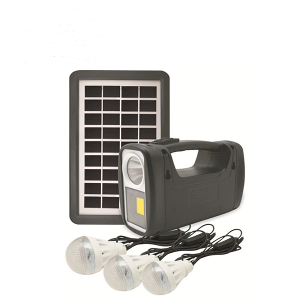 Portable Solar Light System 4ah Battery 3W LED Light Bulb for Home Use Mini Solar Energy Power System Solar Panel Power Generator System Camping Light