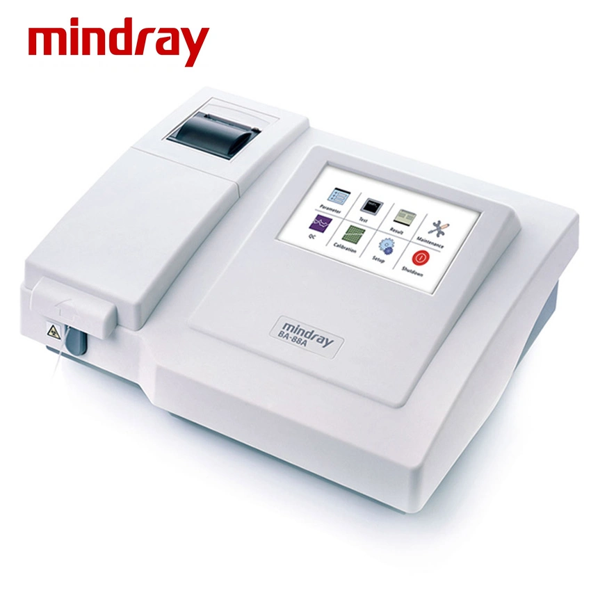 Equipo médico Mindray Ba-88A Semi-Auto Chemistry Analyzer de 7 pulgadas Pantalla táctil