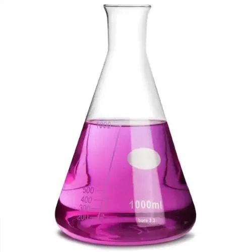 Laboratoire de chimie des Verrerie 500 ml Erlenmeyer gradué à col large étroit Flacon conique en verre borosilicaté à col