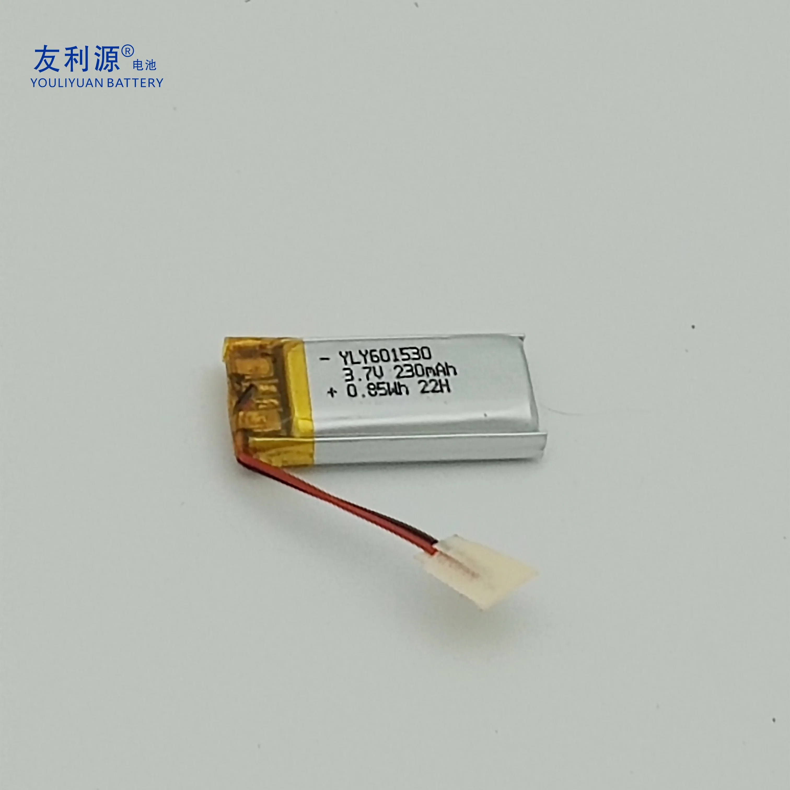 OEM ODM Factory 601530 3.7V 230mAh 0.85wh Lipo Battery for Cell Phone