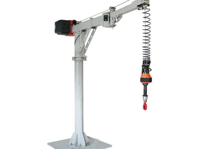 Light Type Workshop Use Floor Mounted Free-Standing Pillar Portable Jib Crane