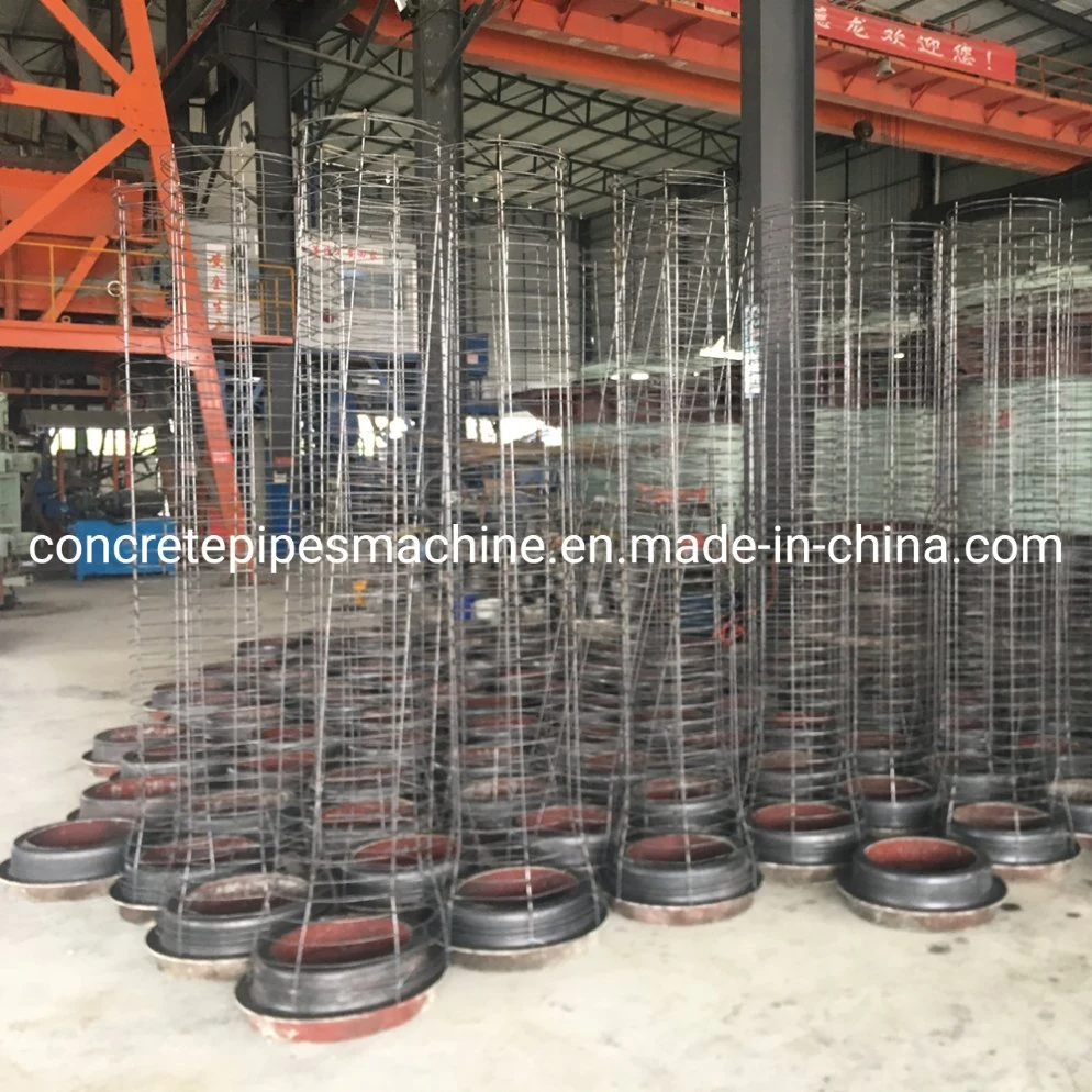 Radial Extrusion Double Pipe Automatic Rcp Reinforced Concrete Jacking Pipe Production Line