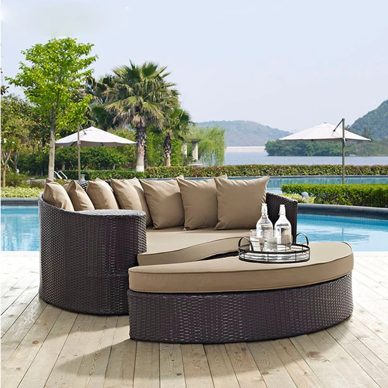 Modern Outdoor Garden Hotel Resort Home Beach Chair Lounge Daybed Sunbed