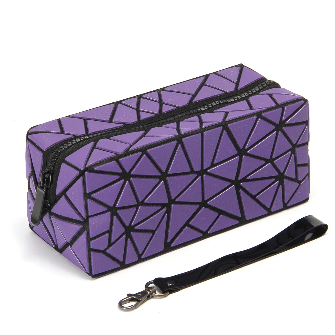 Geometric Rhombus Folding Pencil Bag Cosmetic Make up for Ladies