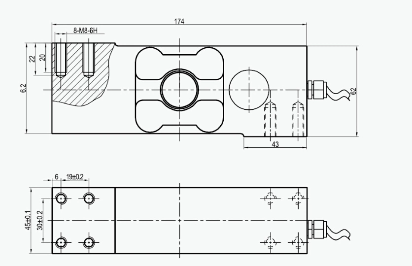 Single Point Low Cost Point Truck Vehicle Weight Sensor