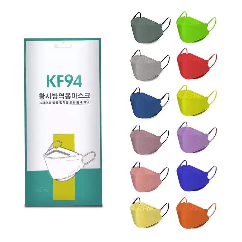 Kf94 Face Mask Korea 4 Layers Disposable Mask Face Kf94 Nonwoven Adult Kf 94 Face Mask High Filtration