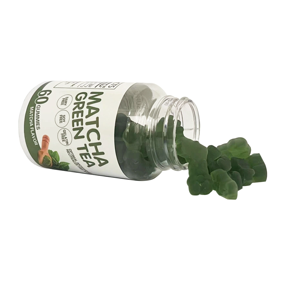 Etiqueta privada Matcha Gummy Green Extracto de té Gummies para el peso Dieta para quemador de pérdida y grasa