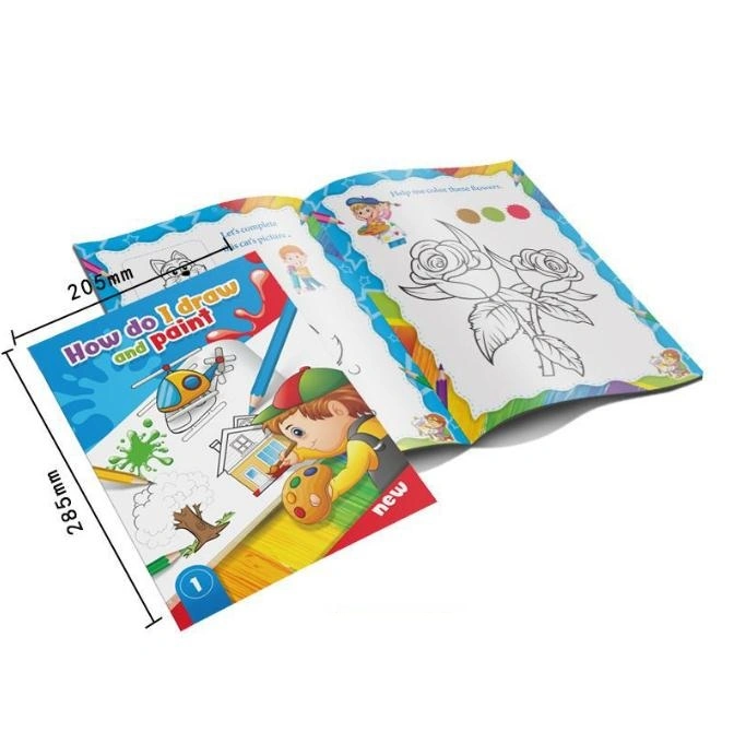 Custom Painting Drawing Coloring Book for Children Kids Colouring Books Printing Educational Toys