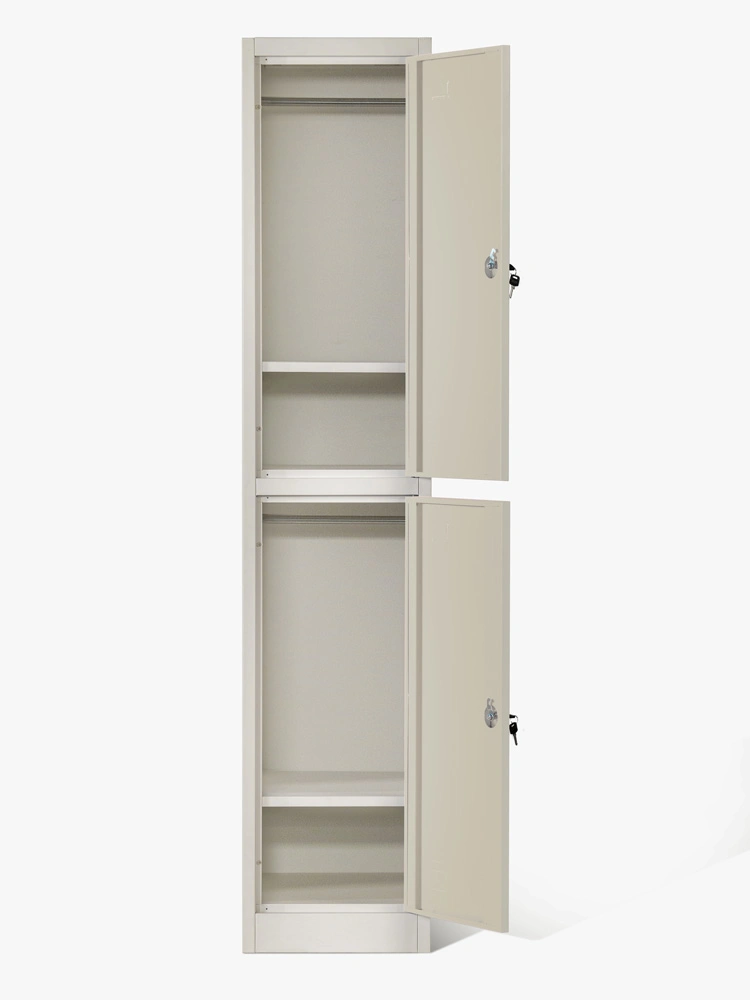 Directa de Fábrica Gimnasio Vestidores Muebles de metal de 2 puertas armario armario armario de estilo