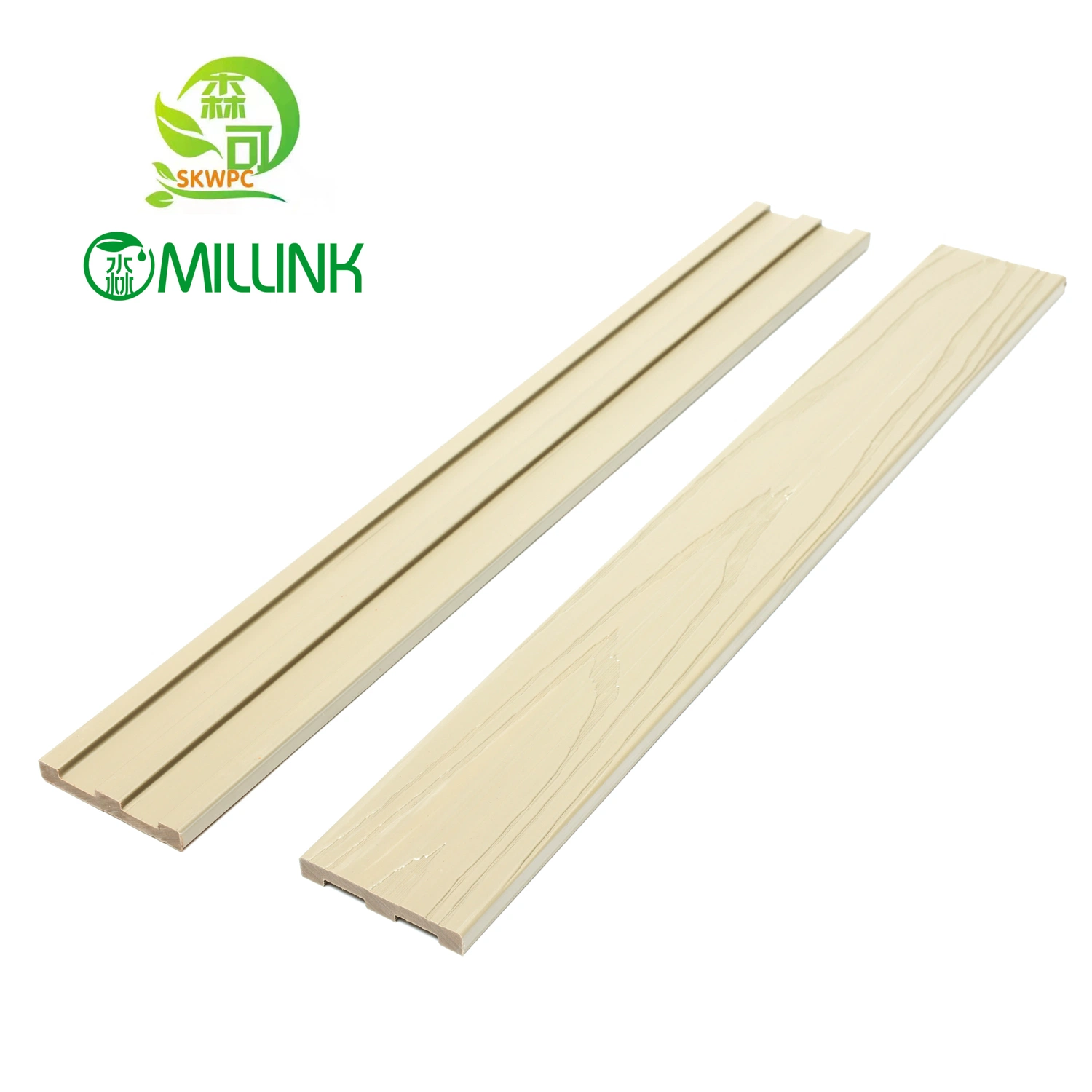 Anti-UV Solid WPC Wood Plastic Decking Boards for Garden Balcony Terrace Plate