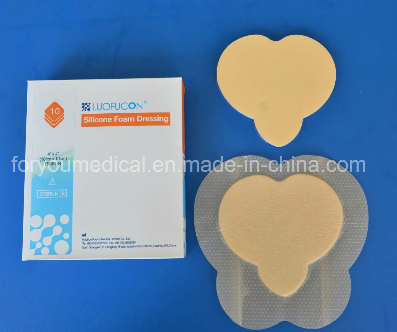 Foryou Medical 2016 FDA Wound Care Dressing Medical Supplies Self-Adhesive Healing Wound Silicone Foam Dressing
