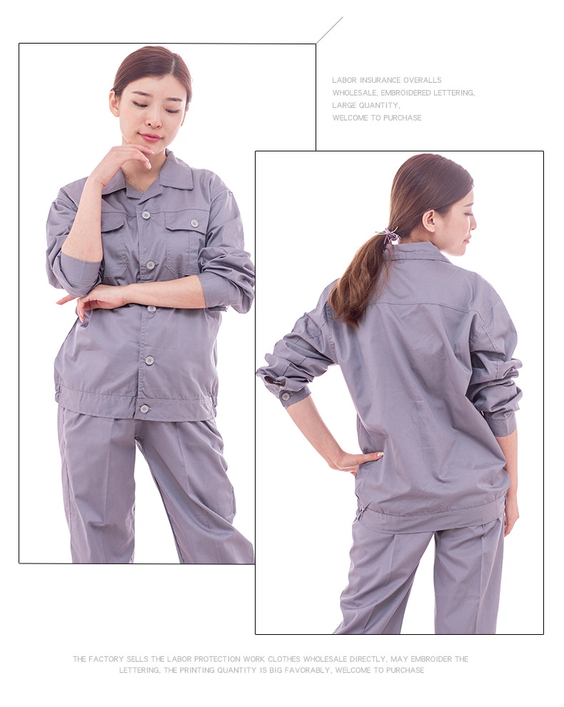 Factory Polyester/Cotton Work Clothes Pure Color Suit