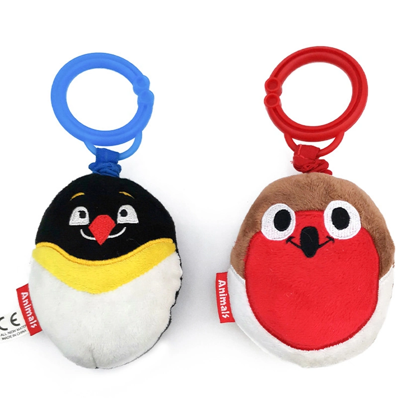 8cm Custom Made Bird Design Soft Stuffed Plush Animal Keychain Toy for Promotion