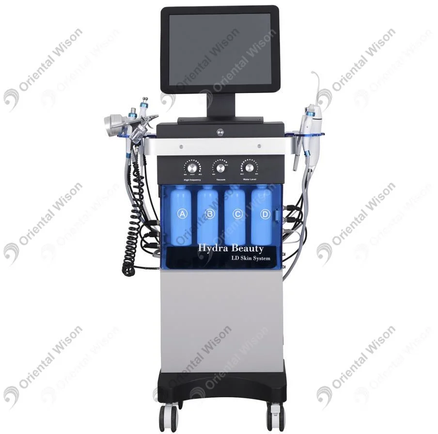 14 in 1 Multifunctional Professional Hydra Diamond Peeling Water Facial Micro Dermabrasion Hydra Oxygen Beauty Salon Machine