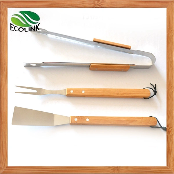 BBQ Tools Set / Barbecue Tool Set mit Bambusgriff