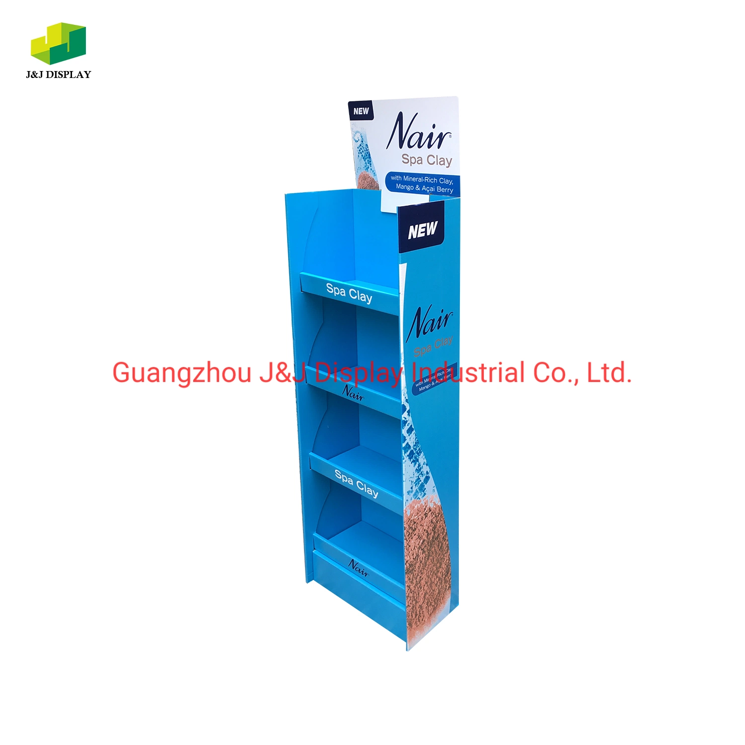 Foods Milk Powder Corrugated Paper Foldable Promotion Retail Floor Cardboard Display