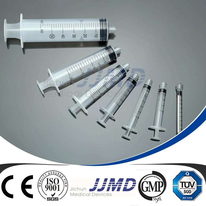 3-Parts Luer Slip Disposable Medical Plastic Syringe Concentric