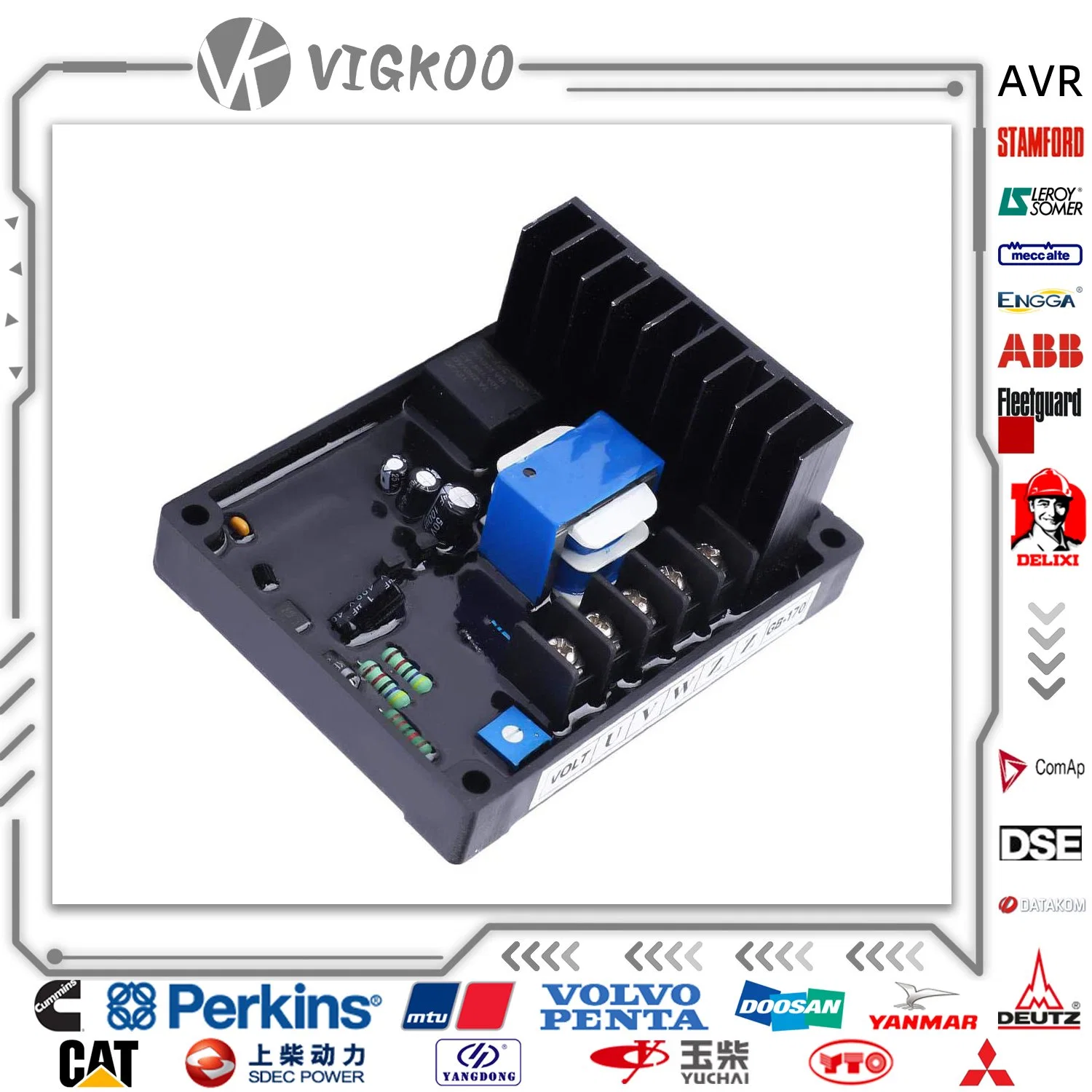 High quality/High cost performance GB170 AVR Board Voltage Regulator Module Three Phase 380V