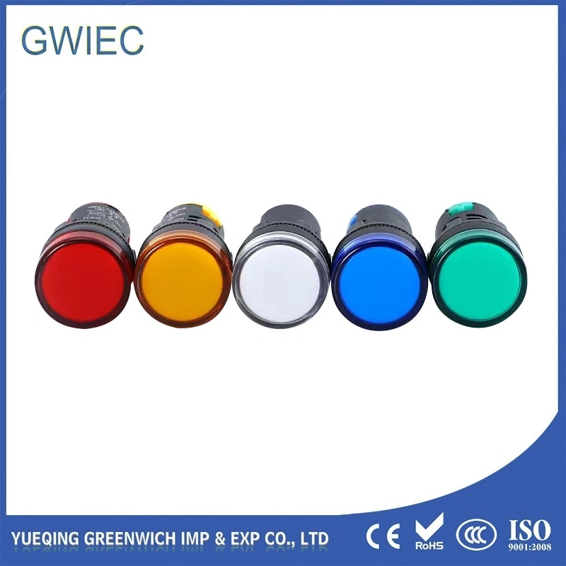 Good Price Green Blue Push Button Switch LED Pilot Light Indicator Lamp