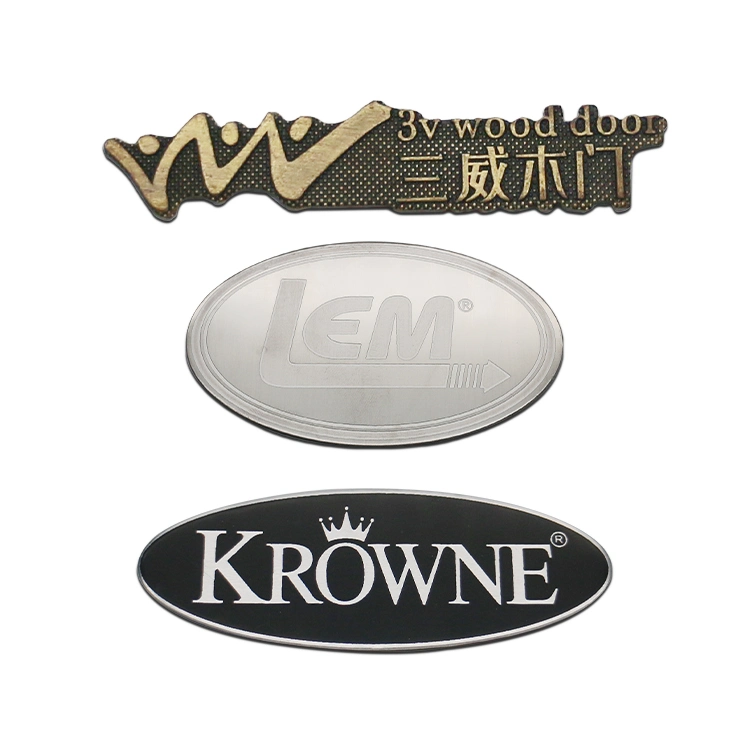 Promotional Advertising Metal Plate Sticker Dog Name Tag Brand Logo Furniture Kitchen Appliance Fashion Garment Clothing Shoe Bag Label