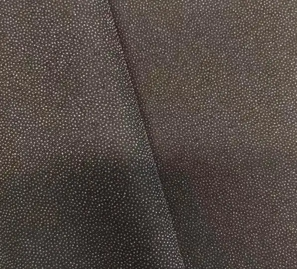 Polyester Broken PA Pes Twill Weave Interlining Woven Fusible Lining