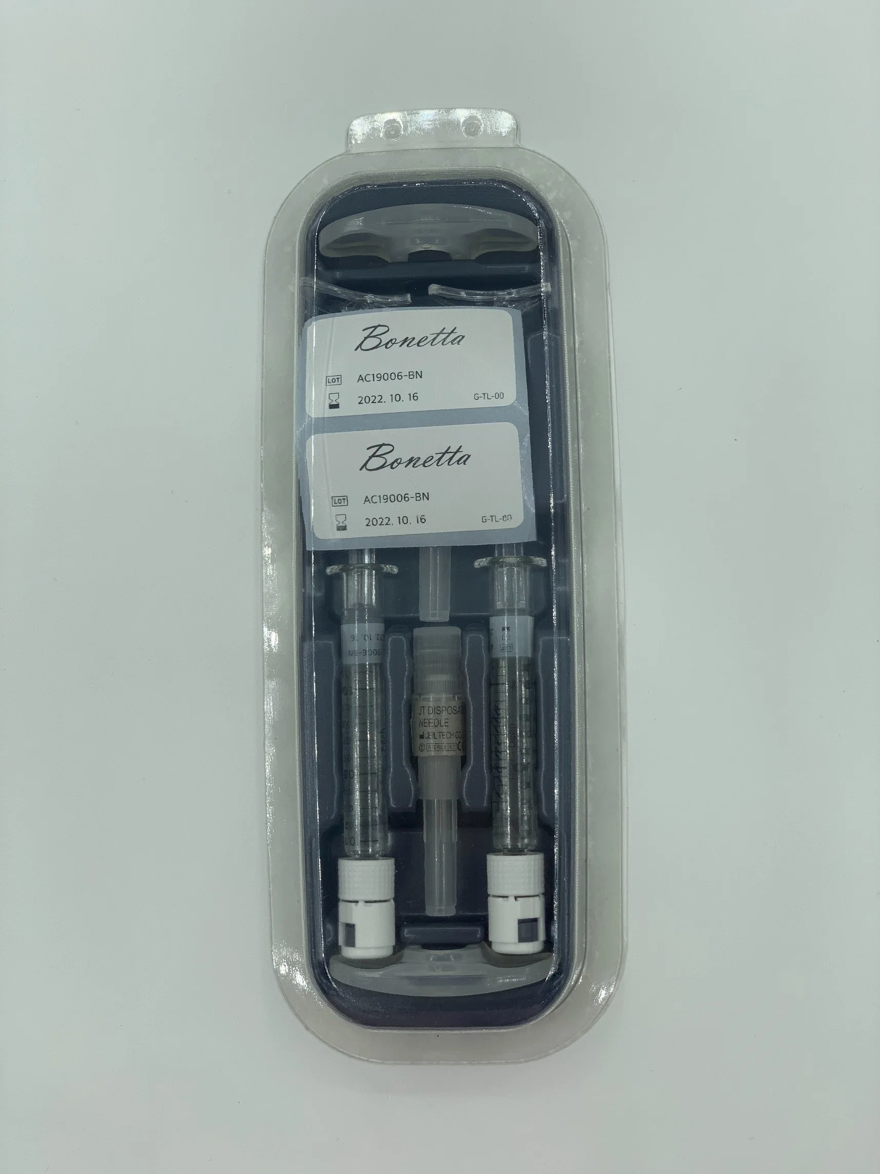 Relleno Bonetta Corea precio Mayorista/Proveedor Cross-Linked relleno dérmico de ácido hialurónico 2*1.1ml multa Derm profundo en la mejilla la nariz los labios se enfrentan a la mejora de la nalga de la mama inyectar