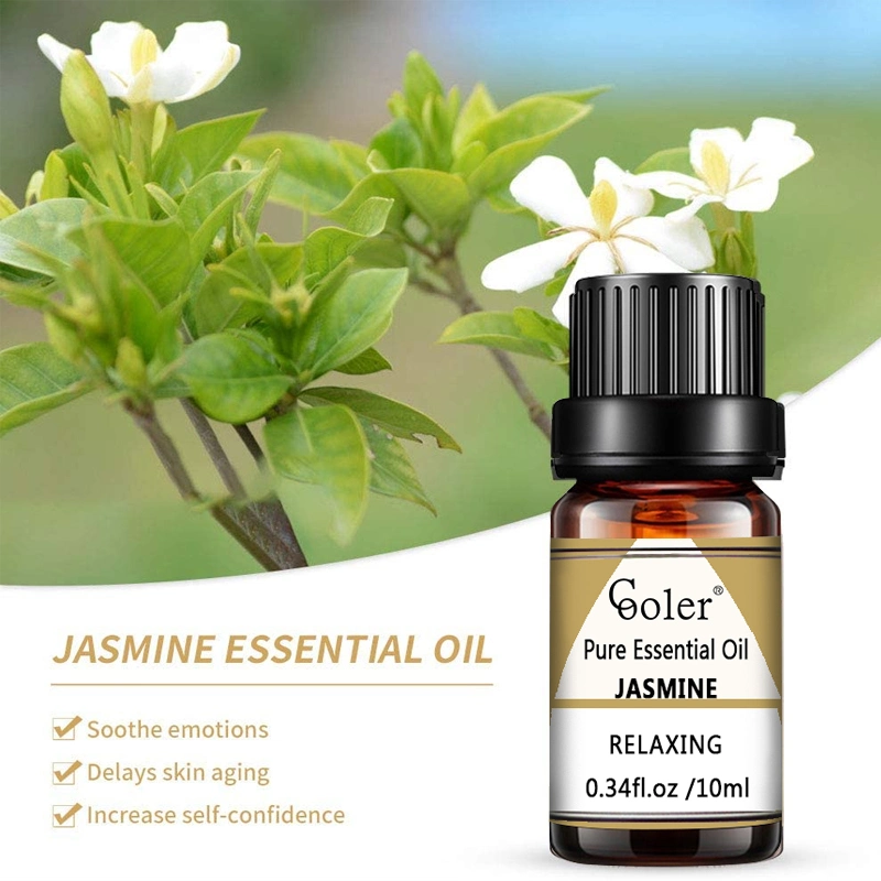 Óleo de aromaterapia 100% puro óleo essencial de flor Jasmine Pure para massagem, banho, incenso, ÓLEO essencial DE KIT DE SPA