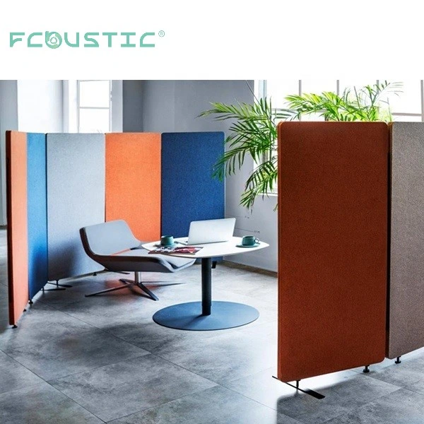 Soundproofing Pet Felt Polyester Fiber Acoustic Divider Panels Open-Plan Office Acoustic Movable Partition