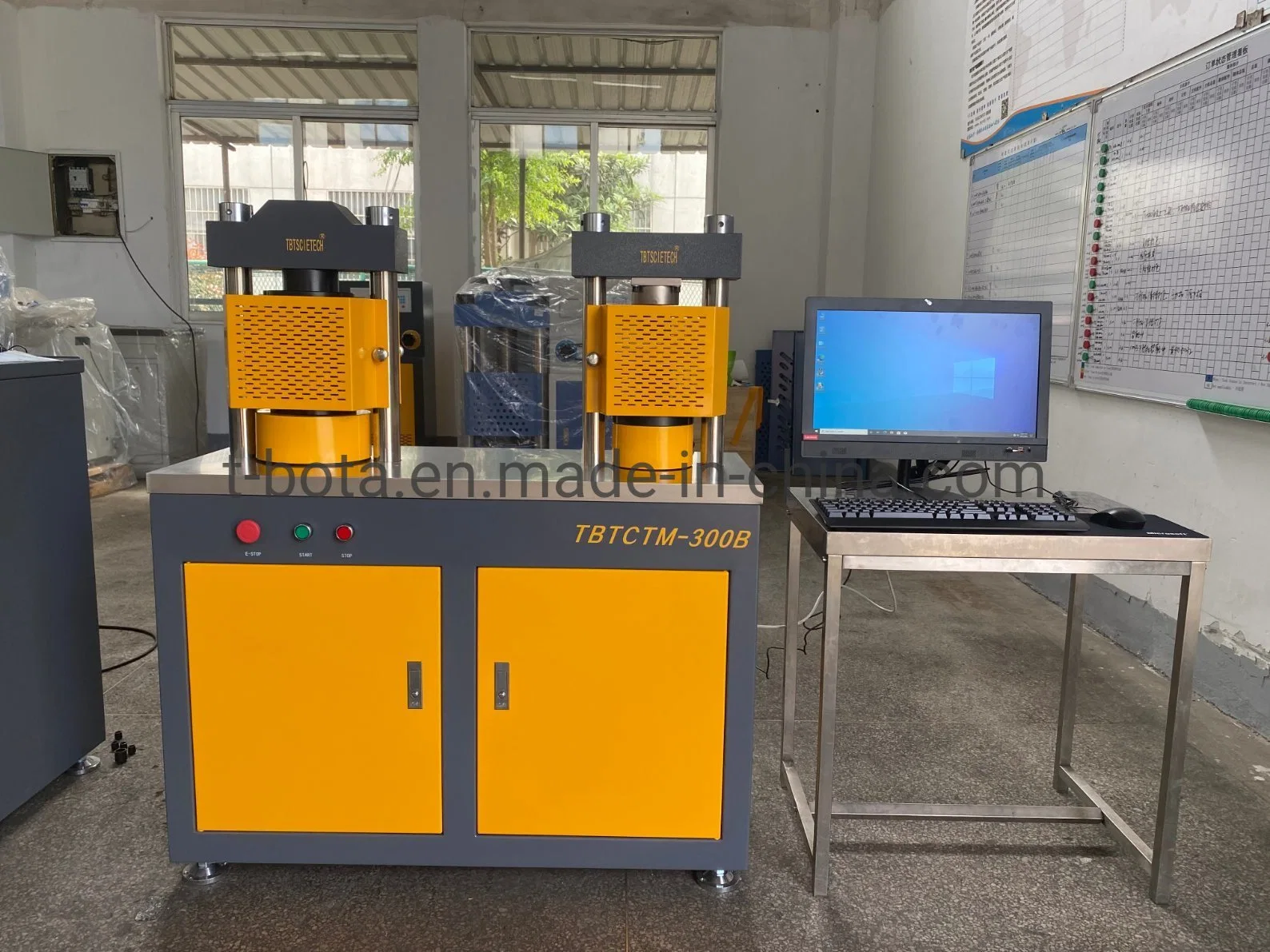 10/300KN PC control/display Automatic  Cement Concrete Flexure Electromechanical Hydraulic  Compression Testing Machine  for lab testing