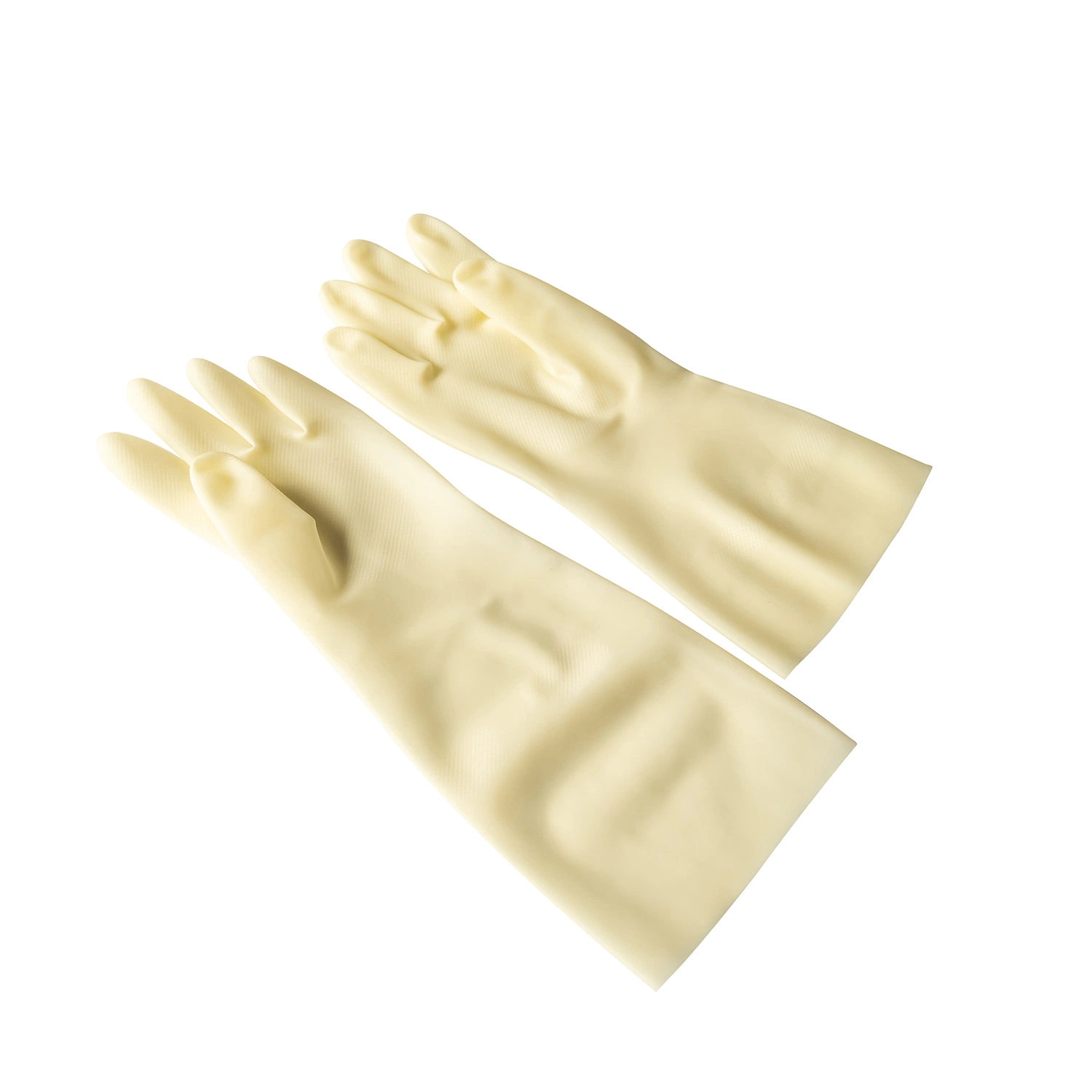 Light Lining Unsupported White Nitrile Chemical Labor Gloves Kt-01