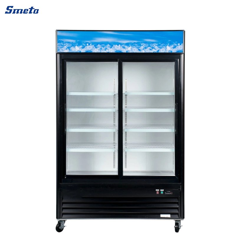 Smeta Cake Gelato Ice Cream Double Glass Display Cabinet Showcase Cooler