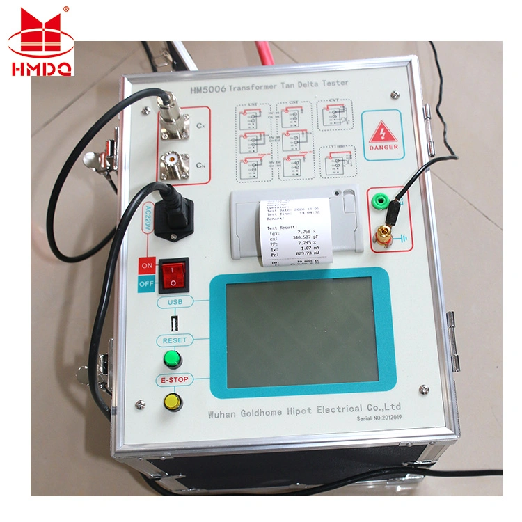 Prueba de Delta de color marrón del sistema de diagnóstico de aislamiento del transformador de salida de 10kv Dieelctric Probador de Factor de potencia y la capacitancia de la tangente de pérdida de Tester