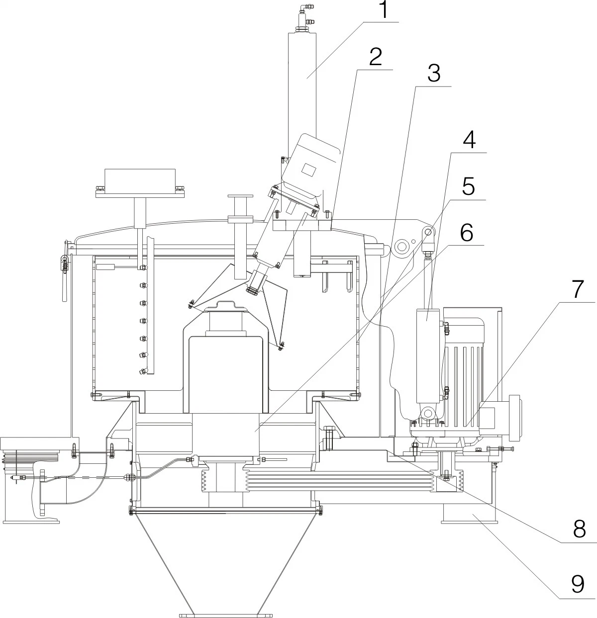 Jieda LGZ800 Model Vertical Type Centrifugal Apparatus